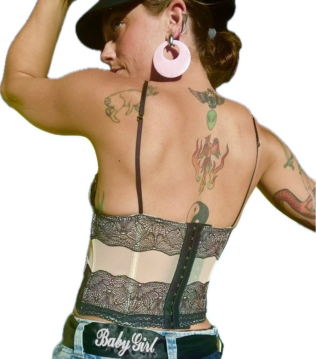 Argyle Corset Tank