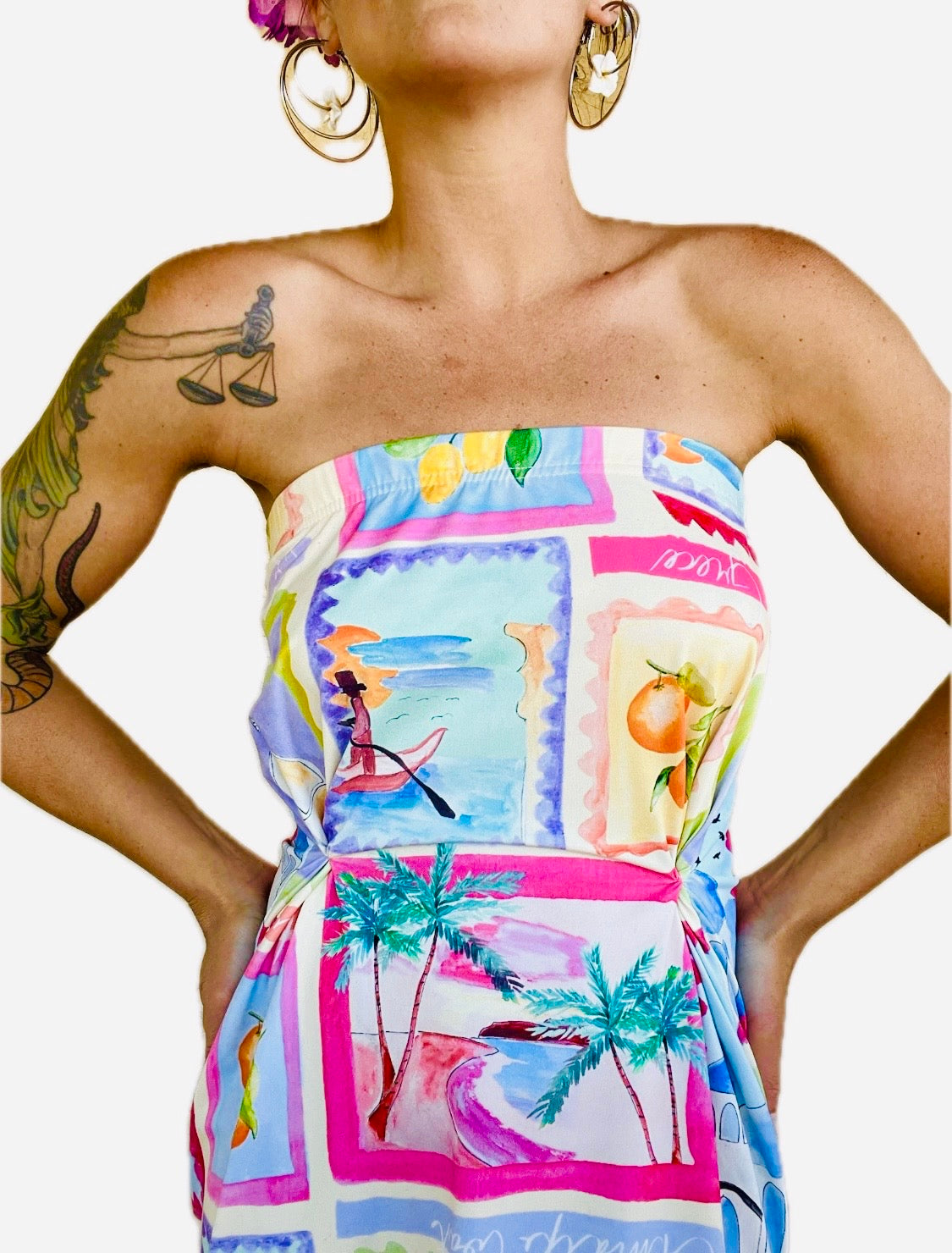 Tropical Dream Tube-Top Dress